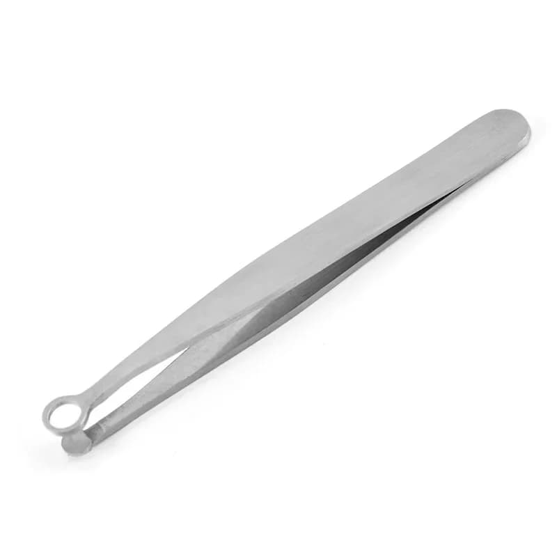 Universal Nose Hair Trimming Tweezers Stainless Steel Eyebrow Nose Hair Cut Manicure Facial Trimming Makeup Scissors Trimmer - 5