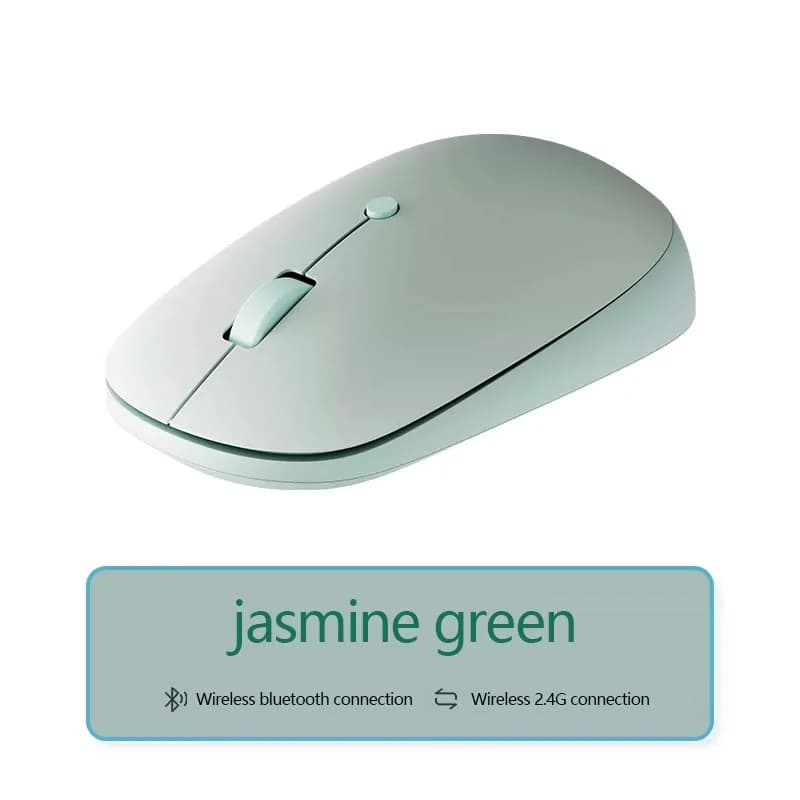ASUS A Bean Wireless Mouse Light Sound Girls Cute Laptop Desktop Keyboard Student Office Game Mouse - 6