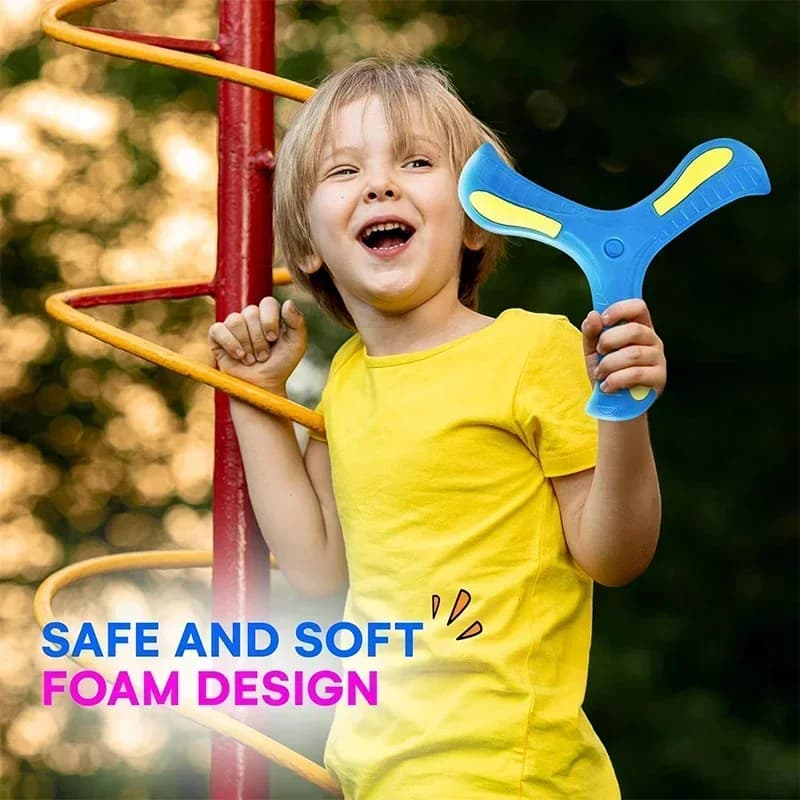 Children Soft Boomerang Toy Three-leaf Cross Outdoor Flying Disc Games Adult-kids Interactive Sports Toys for Decompression Gift - 2