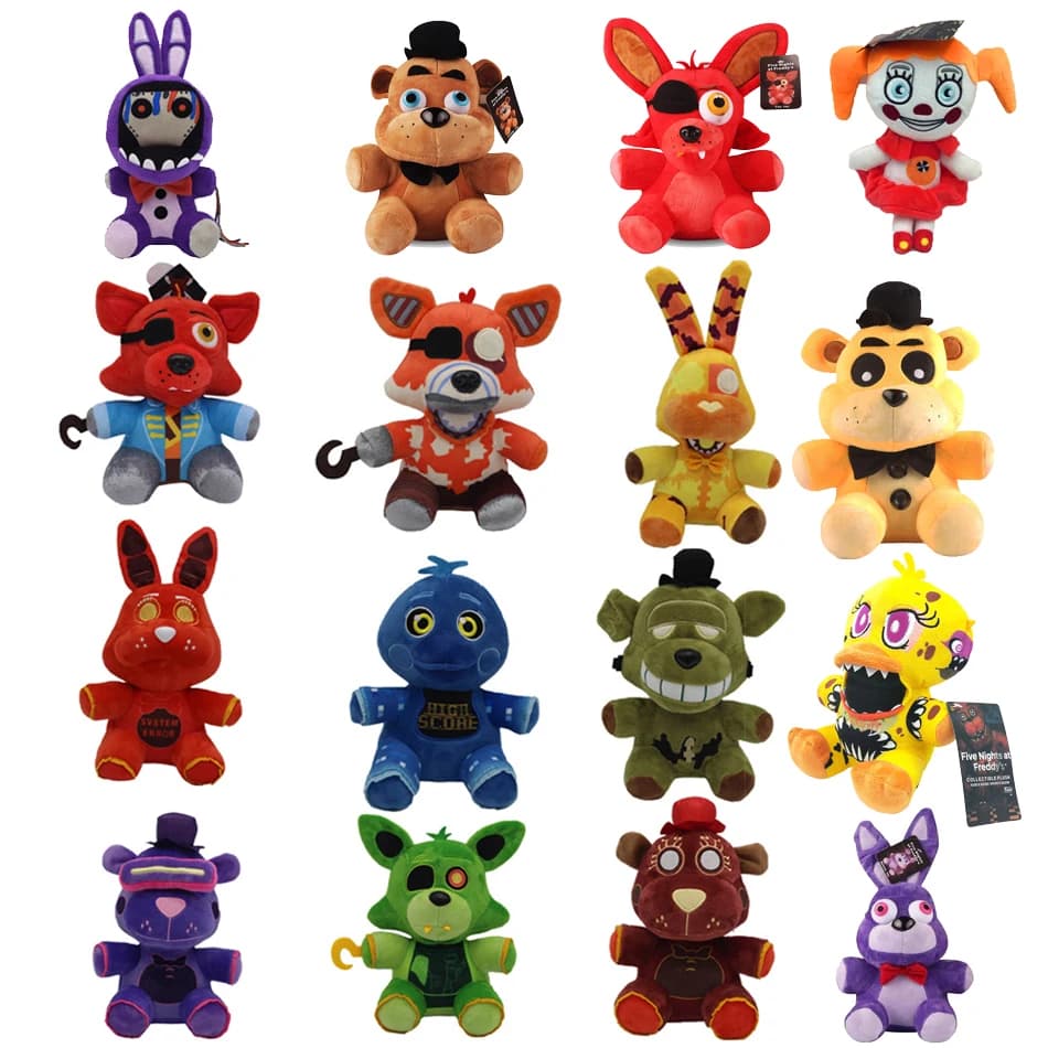 18CM FNAF 2026 Freddy Plush Toy Stuffed Animal Bear Rabbit Game Character Kids Birthday Christmas Gift Soft Plushie - 3