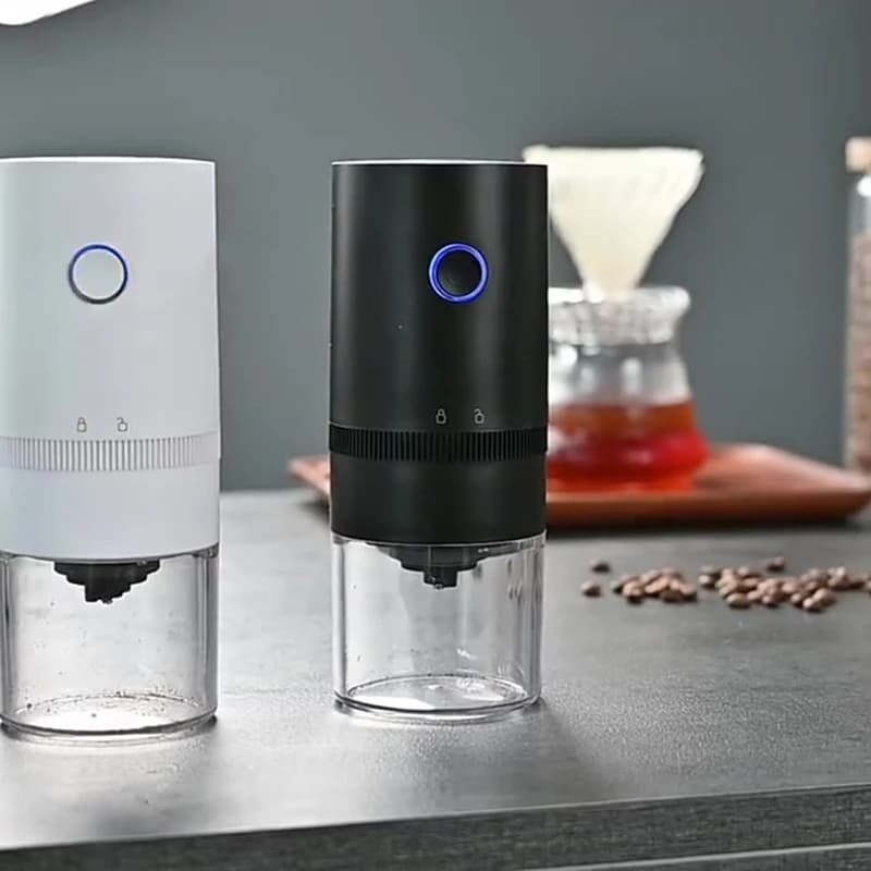 USB-Rechargeable Burr Coffee Grinder - Perfect Portability with Adjustable Settings & Easy Maintenance for Coffee Lovers - 5
