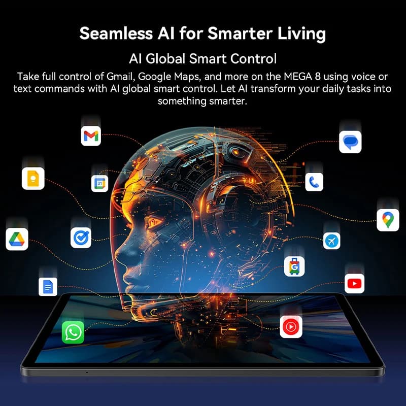 【World premiere】Blackview MEGA 8 Tablet 13 inch FHD+ 90Hz Display 11000mAh  AI Android 15 50Mp Camera 4 BOX Speakers 4G Pad PC - 3
