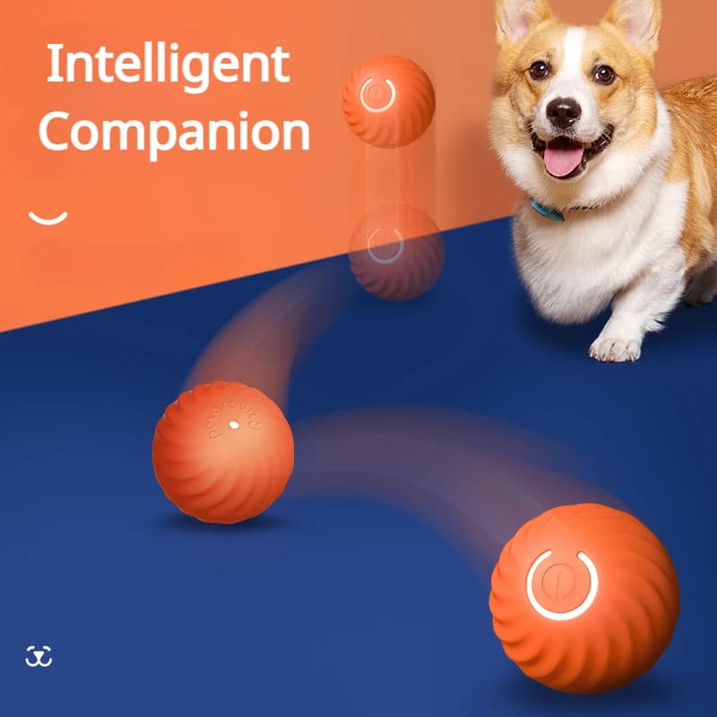 Smart Electric Ball Toy Gravity Jump Balls Dog Plaything USB Charging Automatic Teasing Dogs Artifact Intelligent Pet Cat Toys - 2