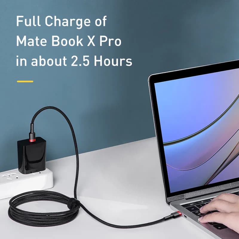Baseus 100W/5A USB C To USB Type C Cable For iPhone 17 16 PD Fast Charging Charger Cord For Macbook Samsung Xiaomi Type-C Cable - 3