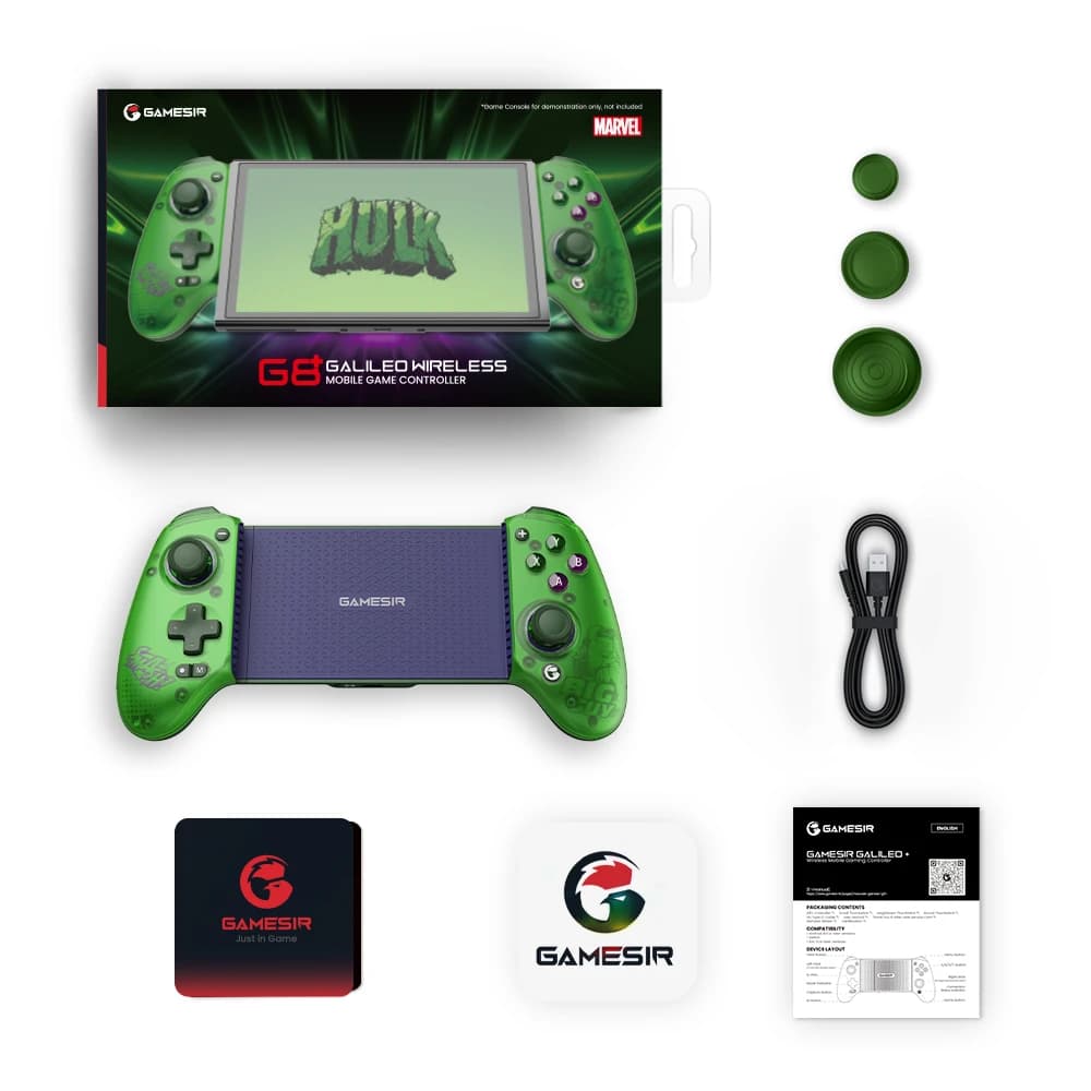 GameSir G8 Plus Hulk Edition Bluetooth Mobile Gaming Controller for Nintendo Switch 2, Android Phone, Tablets, iPhone, iPad, PC - 6
