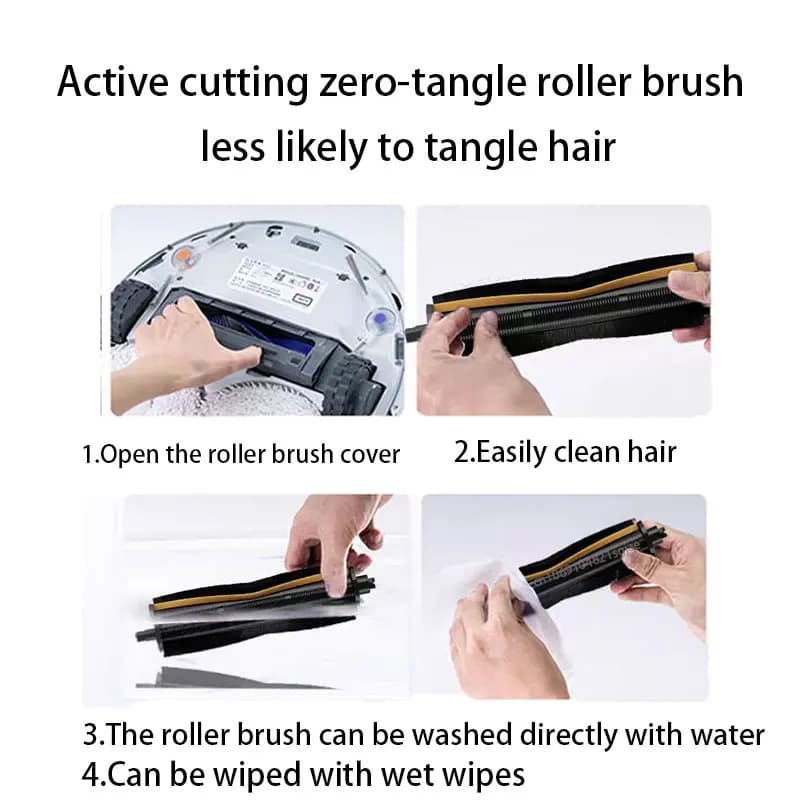 Original Cutting Hair Anti-Tangle Roller Brush Dreame X40 Pro X40 Pro Ultra L10s Pro Ultra Heat L30 Ultra L20 Ultra L10s Ultra - 2