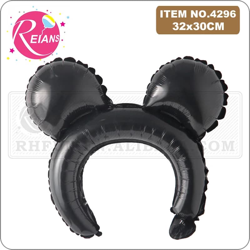 الكرتون التاج نفخ عصابة احباط بالون الأرنب الدب الحيوان بالون الأطفال اللعب عيد ميلاد الحزب الديكور الأطفال هدية - 3