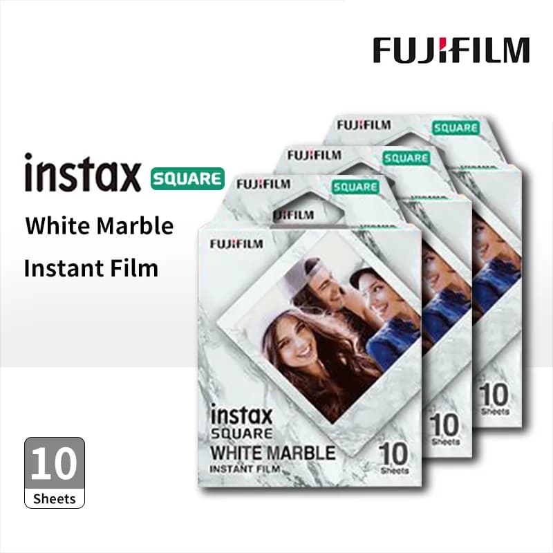 10 20 30 50 Sheets Fujifilm Instax Squar Marble White Frame Film Photo Paper For SQ1 SQ10 SQ6 SQ20 Instant Film Camera ShareSP-3