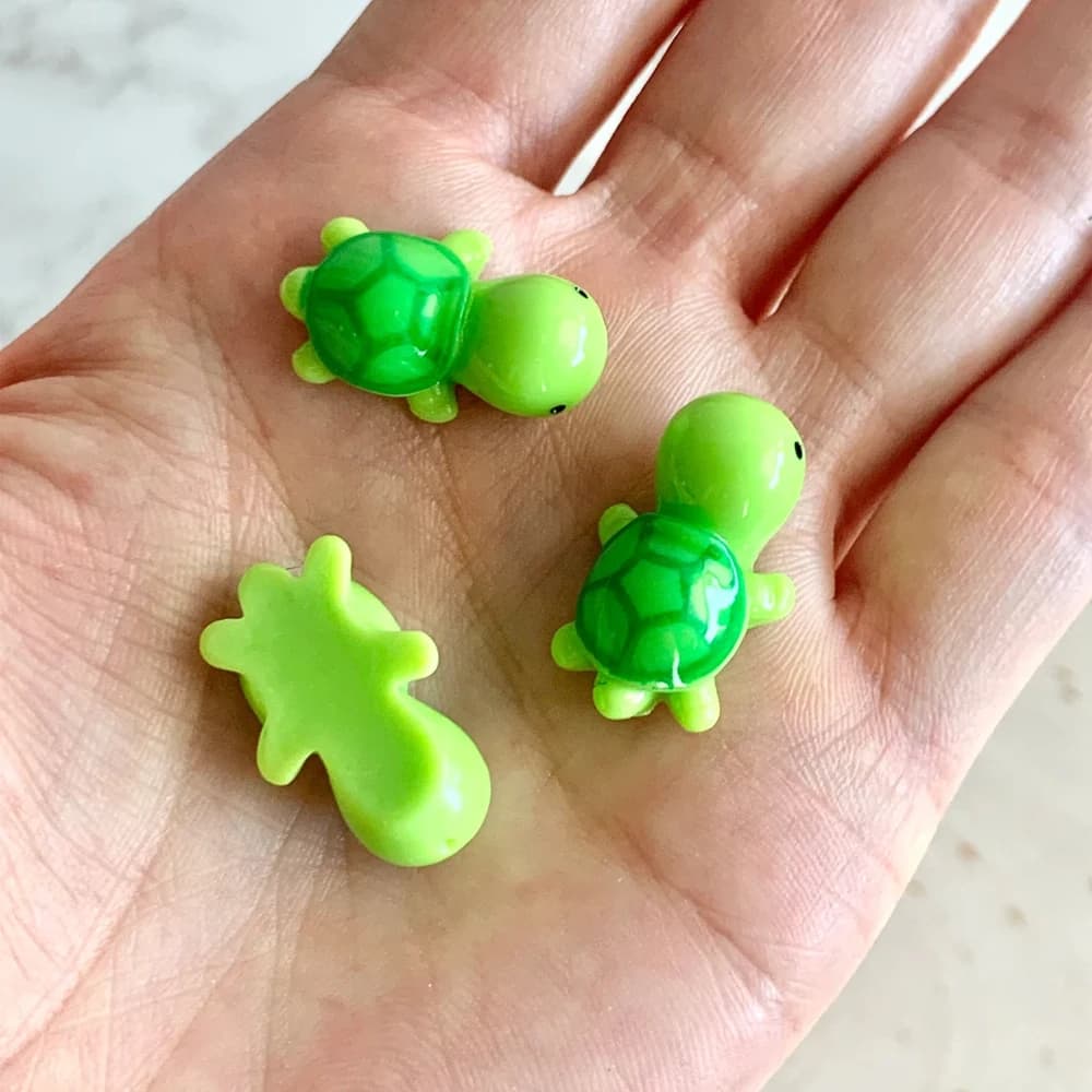 5/10PCS Adorable Mini Resin Turtle Miniature - Cute Fairy Garden Ornament, Micro Landscape Home Plants DIY Craft Decoration - 2