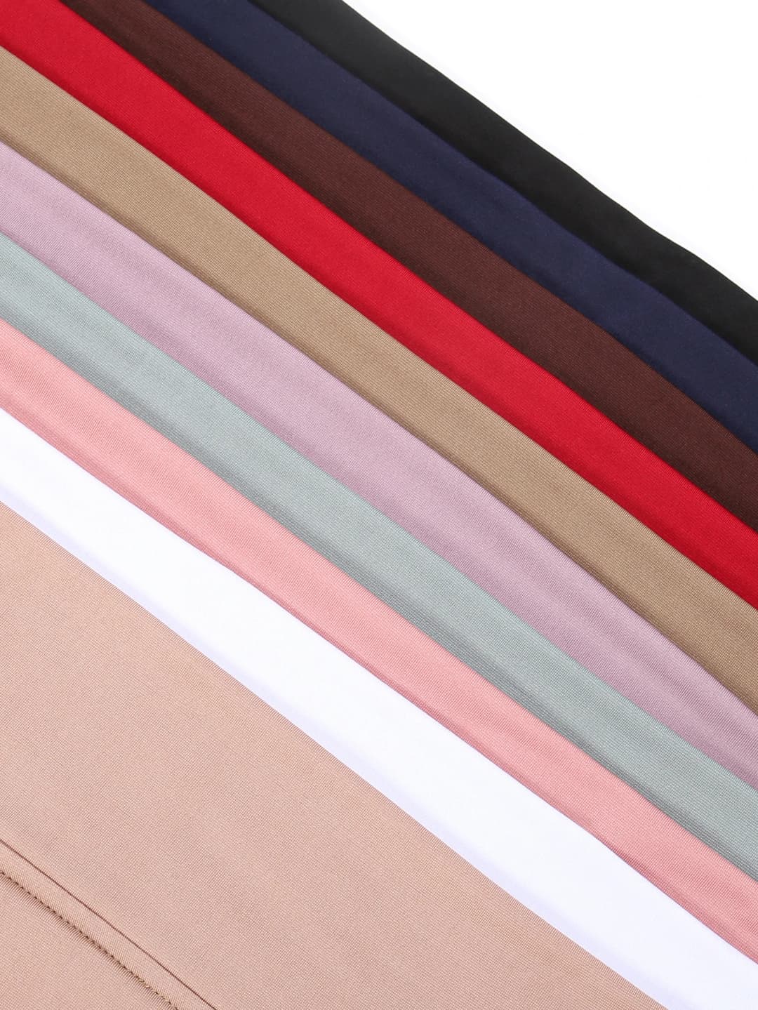 كريستال القنب حجاب المرأة لون الصلبة المسلمات العمامة لينة مرونة الحجاب الشرق الأوسط رئيس التفاف وشاح الرأس - 5