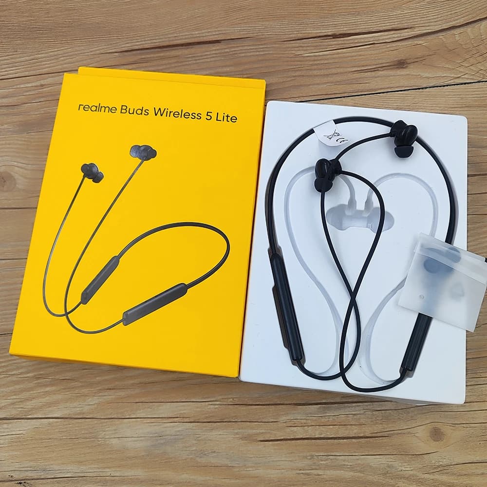 Realme Buds Wireless 5 Lite Headphone Bluetooth 5.4 Neckband Bullets Earphone IP55 Noise Cancellation for GT 8 7 17 16 Pro Plus
