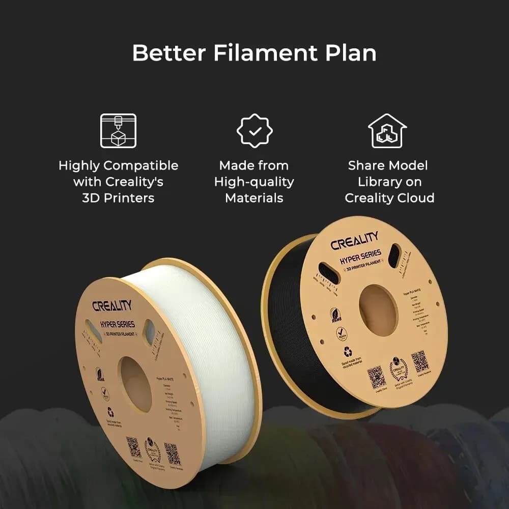 CREALITY Hyper Series PLA Filament 1.75mm Better Fluidity Faster Cooling High Precision for FDM Printers - 2