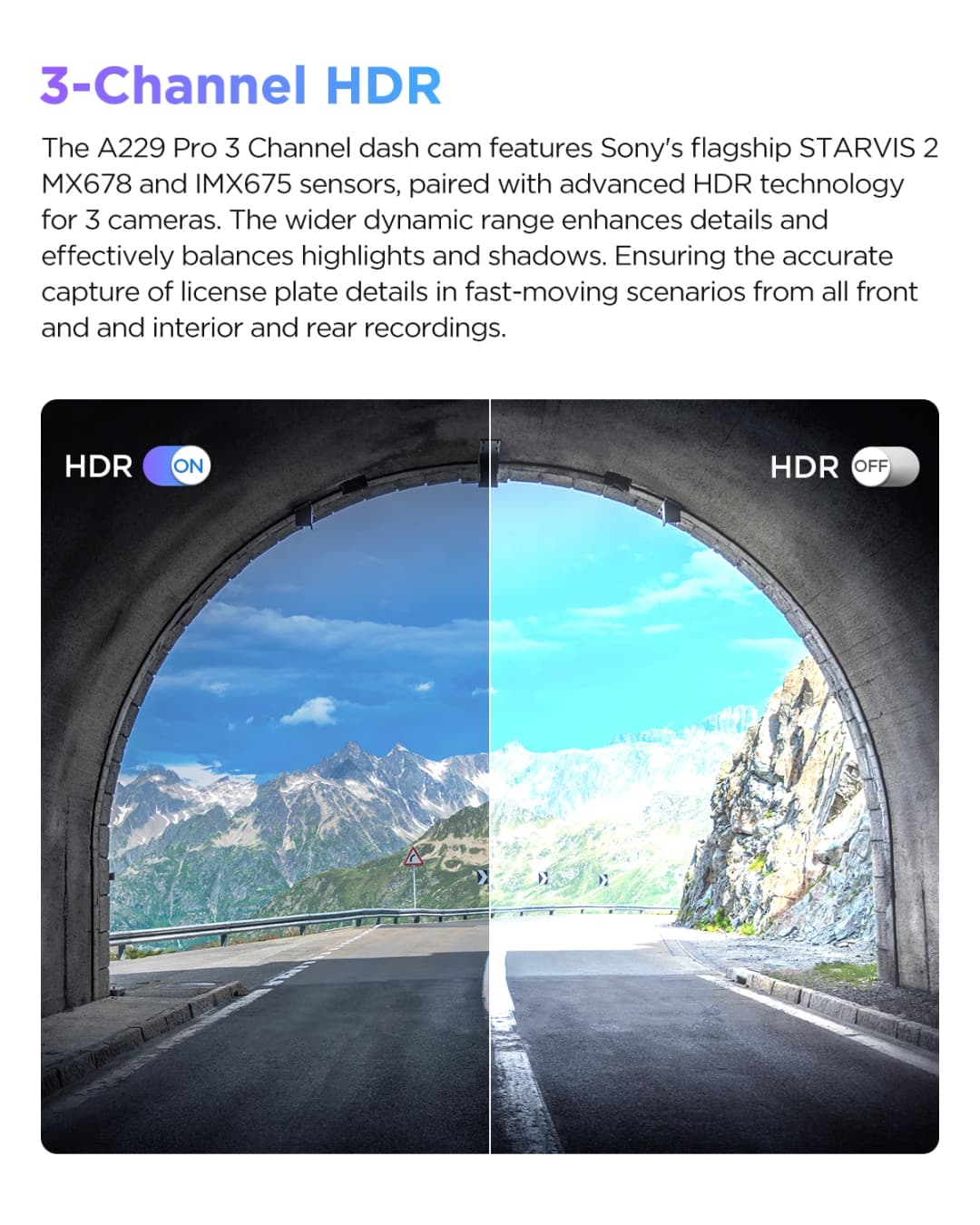 كاميرا سيارة VIOFO A229 PRO 4K HDR مع مستشعر SONY STARVIS 2 تدعم كاميرا داش خلفية وداخلية 24 ساعة وضع وقوف السيارات 5 جيجا هرتز واي فاي - 4