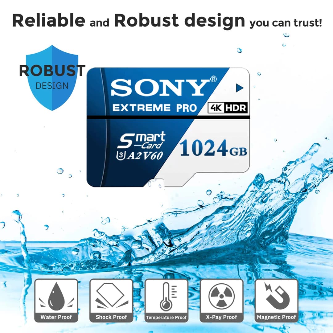 بطاقة ذاكرة SONY فائقة السرعة SD، بطاقة Micro TF SD، بطاقة فلاش عالية السرعة Class10، 1 تيرابايت، 512 جيجابايت، 128 جيجابايت، 256 جيجابايت، للهاتف والكمبيوتر والكاميرا - 3