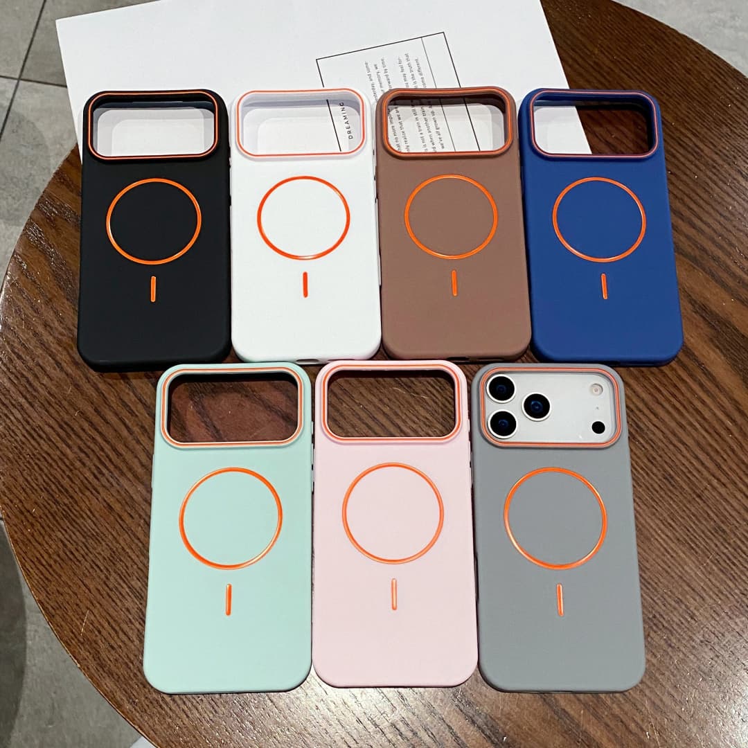 Ultrathin Simple For Magnetic Phone Case For iPhone 11 12 13 14 15 16 17 Pro Max 17 Air Wireless Charging Soft Matte Phone Cover - 6