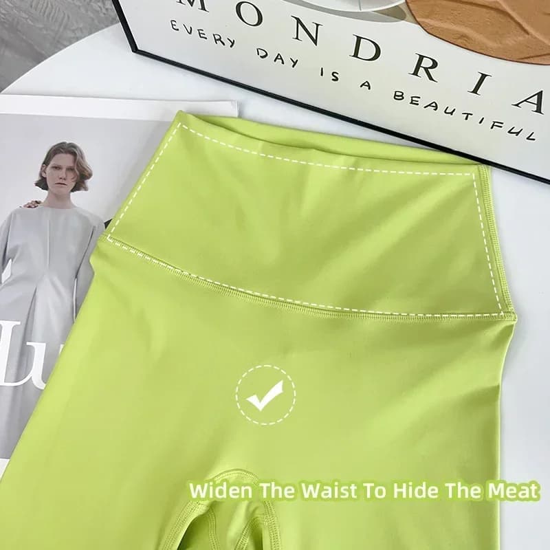 رائجة البيع اللياقة البدنية الإناث طماق تشغيل السراويل عارية الشعور طماق عالية الخصر رفع الرياضة النساء اللياقة البدنية الجري اليوغا السراويل - 6