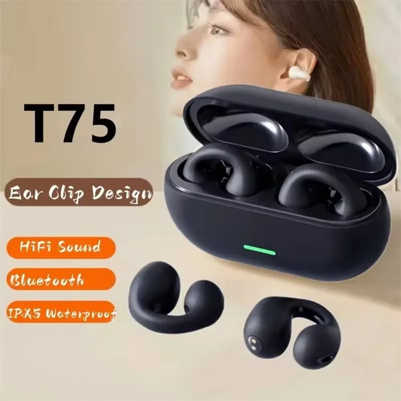 Original T75 TWS Touch Control Wireless Headphones Bluetooth Earphones Sport Earbuds Music Headset For Iphone Xiaomi phones - 2