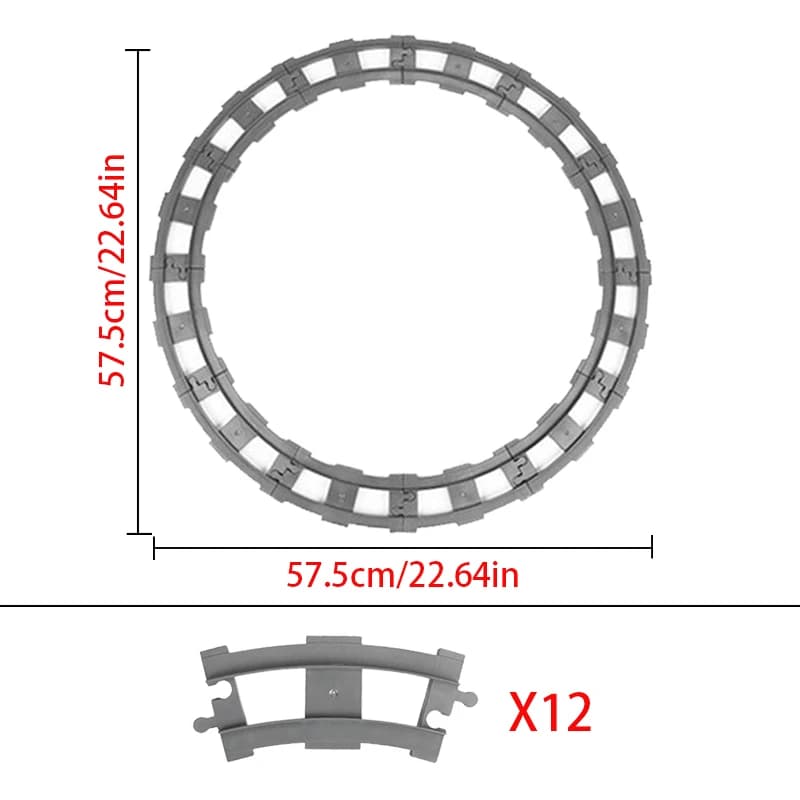 قطار مدينة متوافق مع قوالب البناء الكبيرة الحجم لإكسسوارات المسار الإبداعية تجميع ألعاب للأطفال - 3