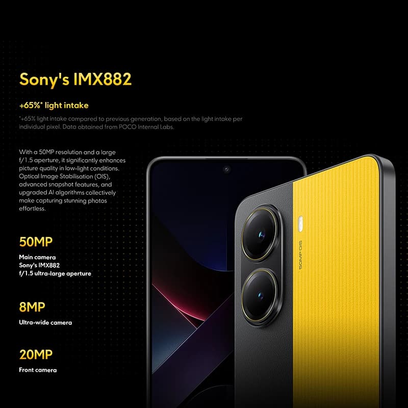 هاتف POCO X7 Pro النسخة العالمية، 256 جيجابايت / 512 جيجابايت، معالج Dimensity 8400-Ultra، شاشة 6.67 بوصة بمعدل تحديث 120 هرتز، بطارية 6000 مللي أمبير، يدعم 5G وNFC - 3