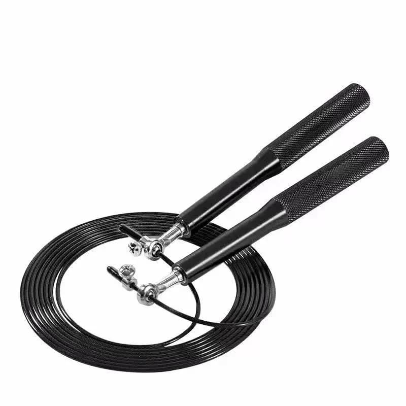 مقبض ألومنيوم سلك حبل القفز سبائك Genus لوازم اللياقة البدنية الرياضية تحمل عالي السرعة قابل للتعديل الصلب - 5