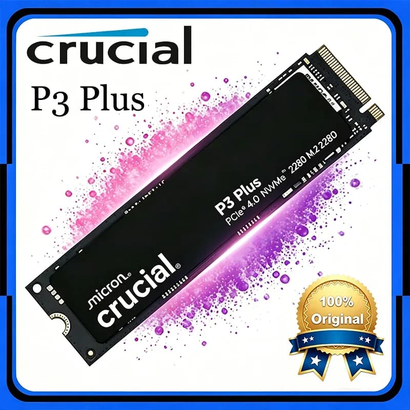 قرص صلب داخلي Crucial P3 Plus 1 تيرا بايت 2 تيرا بايت PCIe Gen4 NVMe M.2 SSD (حزمة OEM) و Crucial NVME 2280 P310 1 تيرا بايت SSD و Crucial T500 1 تيرا بايت