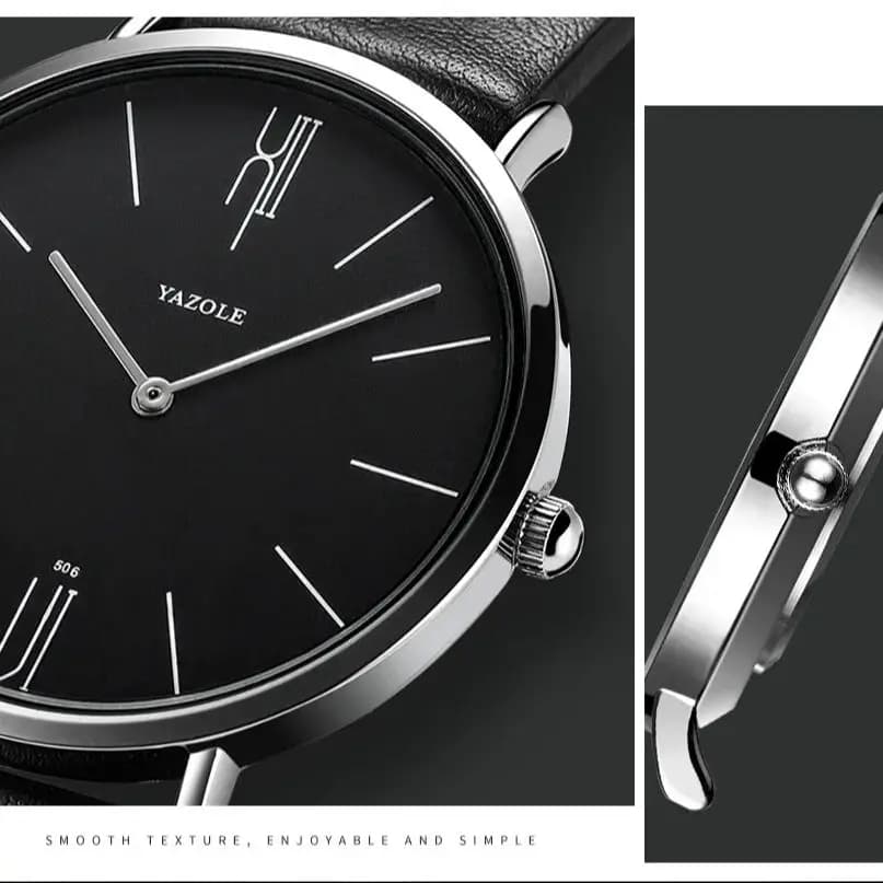 Luxury Top Brand Men's Quartz Wrist Watches Men Business Leather Quartz Clock Women Men's Watches Man's Wristwatch Gifts for Men - 6