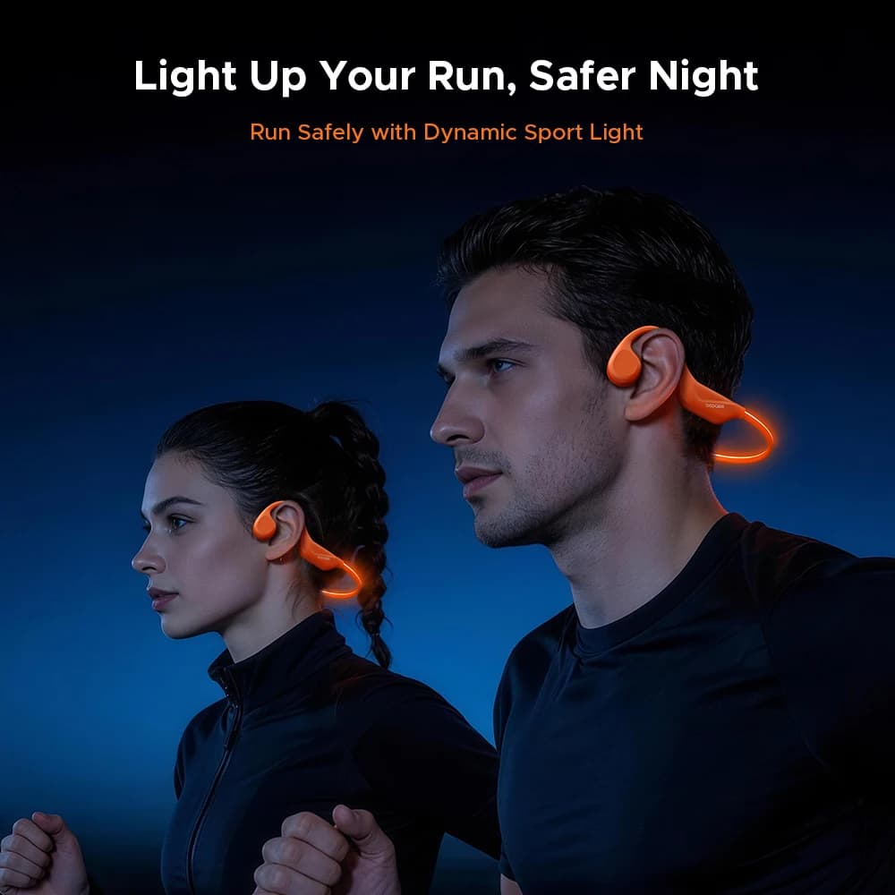 DOOGEE BoneBeat Run Ray Bone Conduction Headphones Waterproof Wireless Bluetooth Headset With Warning Light For Outdoor Sports - 3