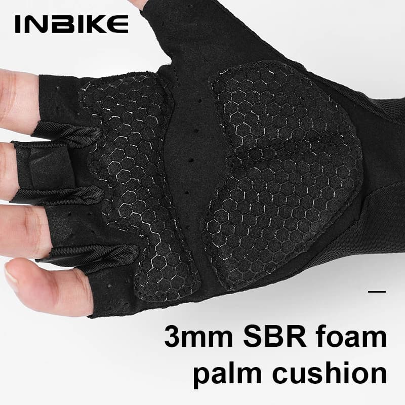 INBIKE Cycling Gloves Half Finger Summer Men Women MTB Gloves Shock-absorption Mountain Bike Sports Gloves Cycling Accessories - 3