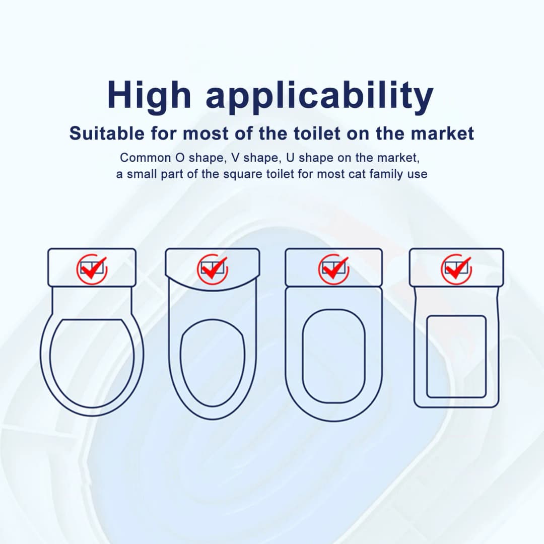مساعد تدريب القطط على استخدام المرحاض، مدرب مرحاض قابل لإعادة الاستخدام، مستلزمات تنظيف الحيوانات الأليفة - 6