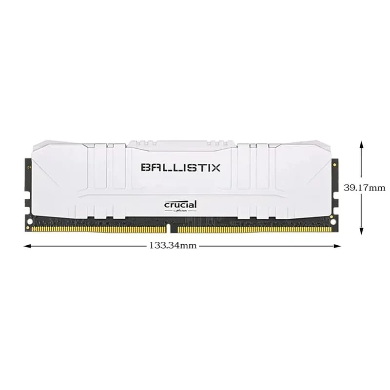 ذاكرة سطح المكتب Crucial DDR4 بسعة 8 جيجابايت و16 جيجابايت و32 جيجابايت بسرعة 3200 ميجاهرتز، ذاكرة Ballistix Platinum Game XMP 2.0، عصا ذاكرة 3200 ميجاهرتز لتشغيل الكمبيوتر - 5