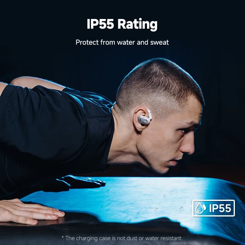 سماعات بلوتوث لاسلكية حقيقية من إديفاير كومفو فليكس سماعات أذن مفتوحة بلوتوث 5.4 خطافات أذن، صوت عالي الدقة، IP55 - 6
