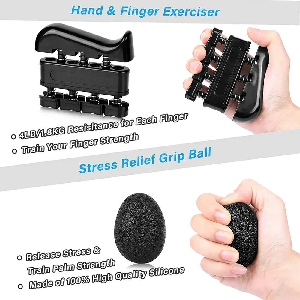 10-100Kg Strengthen Hand Grip Set Wrist Expander Finger Exerciser Forearm Muscle Recovery Fitness Gym Training Hand Gripper Gift - 5
