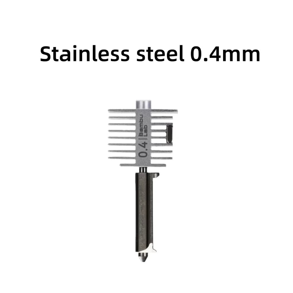 Official Bambu Lab A1/A1 Mini Multi-Size Hotend Kit | 0.4mm Hardened Steel Nozzle Set Standard Flow Hot End Upgrade Assembly - 3