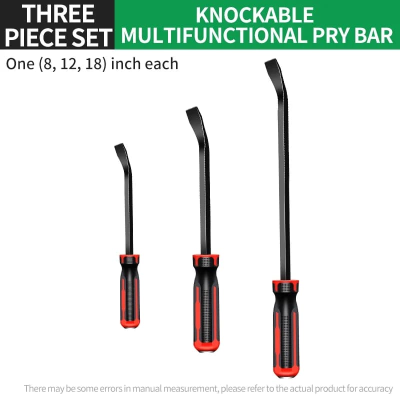 Heavy Duty Multi-Function Long Pry Bar 8/12/18/24 Inch Tire Crowbar Strike Cap Nail Puller Car Repair CV-R Removal Hand Tool - 6