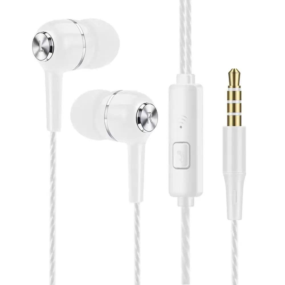 Stereo In-Ear Earphone Bass With Microphone HiFi Headphone Portable Earpiece Wired Headphone for Apple/Android/Huawei - 2