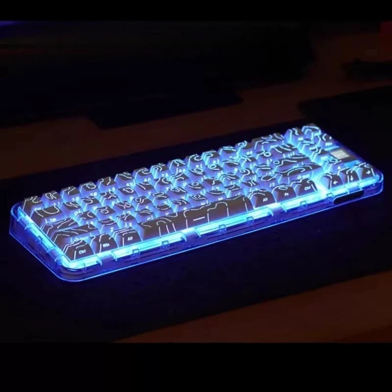 Contour 4.0 Side Engraved Keycap PBT Translucent 97 Key Gaming Mechanical Keyboard Key Cap White For Magnetic Switch F75 GMK87 - 4