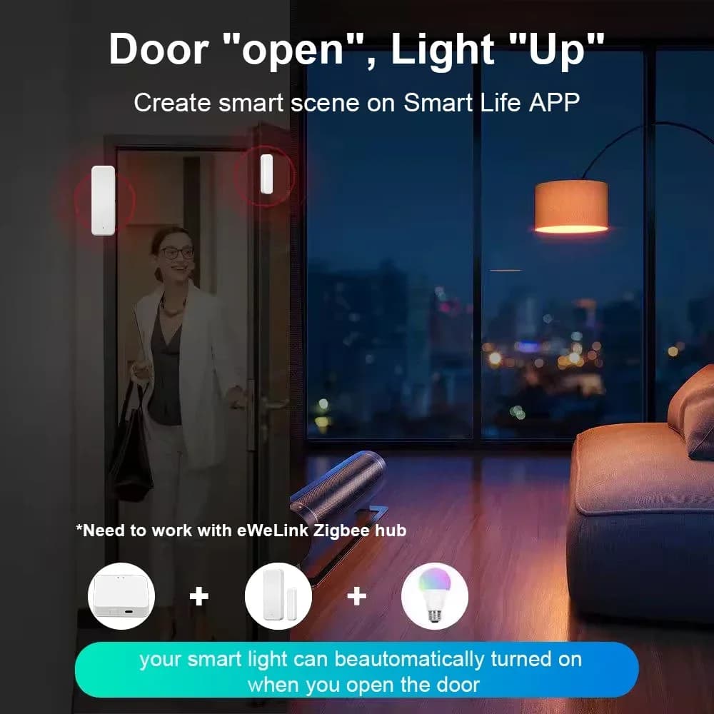 مركز بوابة Zigbee 3.0 جسر لاسلكي USB للمنزل الذكي جهاز أتمتة بتحكم عن بعد عبر تطبيق Ewelink يعمل مع Alexa وGoogle Home - 6