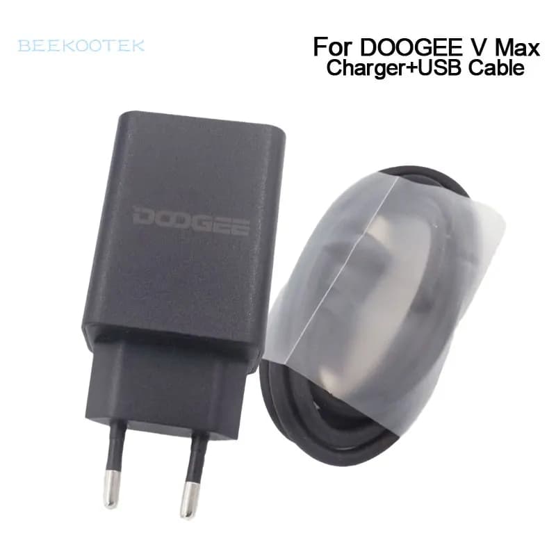 New Original DOOGEE V Max Cell Phone Fast Charger 33W EU Power Adapter+USB Cable Data Line Parts For DOOGEE V MAX Smart Phone