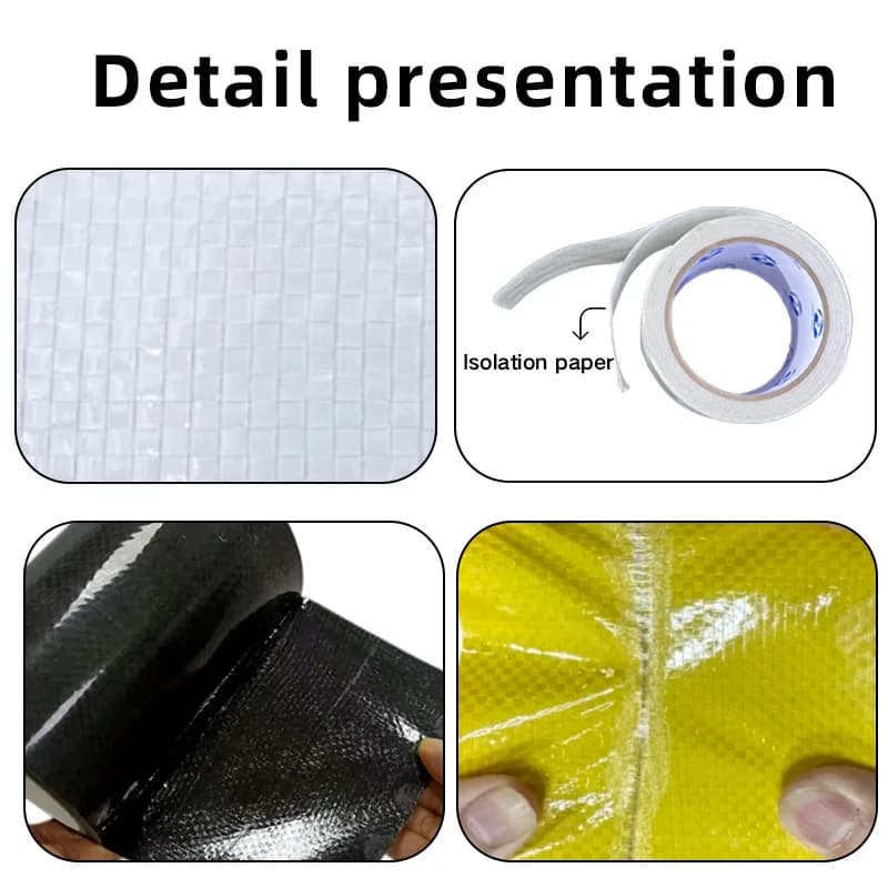 شريط إصلاح متين لمظلة القماش المشمع غطاء المطر والظل للسيارات إصلاح متخصص - 6