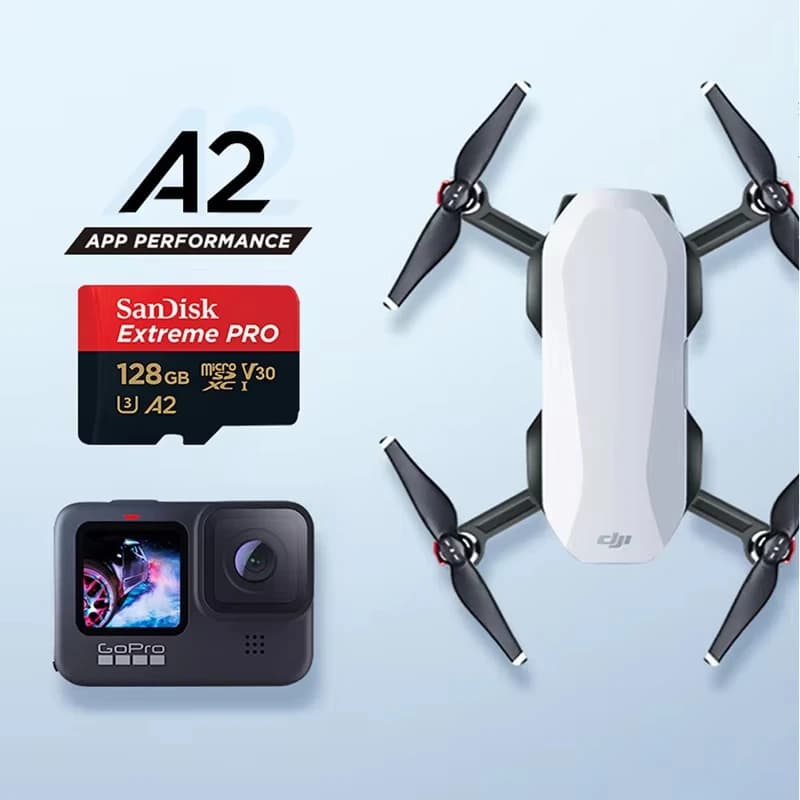 بطاقة ذاكرة Sandisk مايكرو SD/TF 512 جيجابايت 256 جيجابايت 128 جيجابايت 64 جيجابايت 32 جيجابايت فئة A2-10 لهواتف شاومي - ذاكرة فلاش مايكرو SD - دروب شيبينج - 6