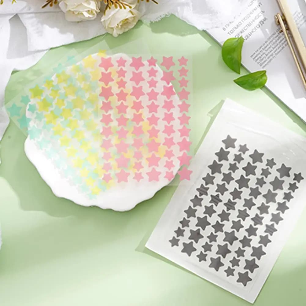 60 ملصق ملون لعلاج حب الشباب غير مرئية إزالة العيوب ملصقات العناية بالبشرة إصلاح حب الشباب غير مرئي علاج الوجه العناية بالبشرة - 3