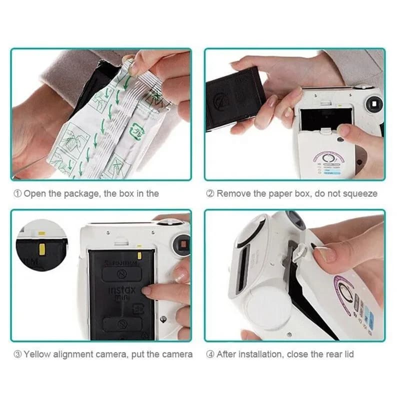FUJI Instant Camera White Edge Color Photo Paper 10/20/50/80/100 Sheets Fujifilm Instax Mini LiPlay 11 12 9 8 7s 90 99 LINK Film - 6
