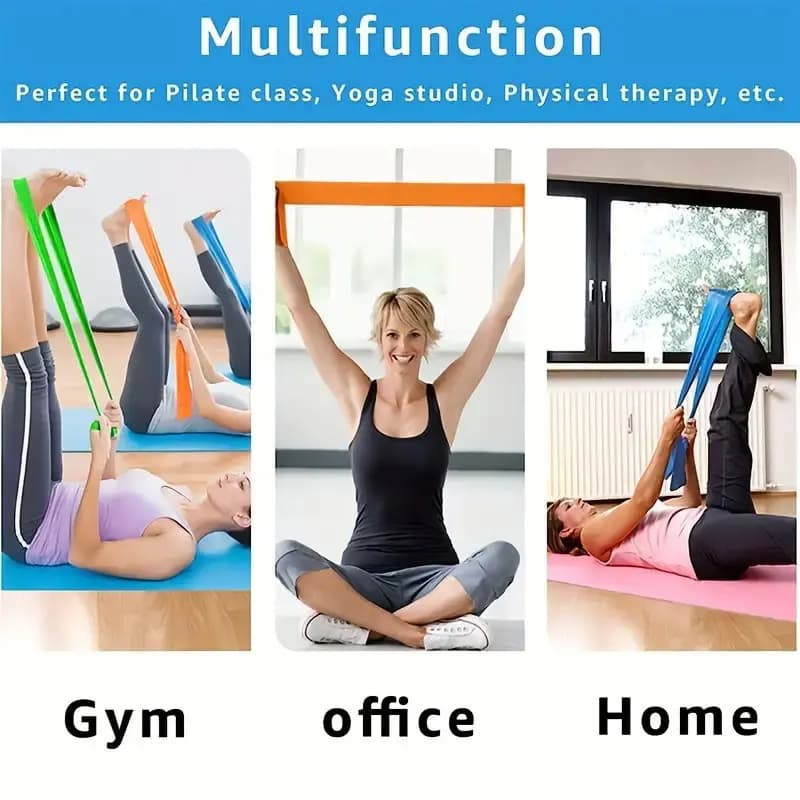 3pcs/set, Yoga Tension Belt, Elastic Fitness Resistance Band For Men Women, Yoga Stretch Belt For Strength Training - 4