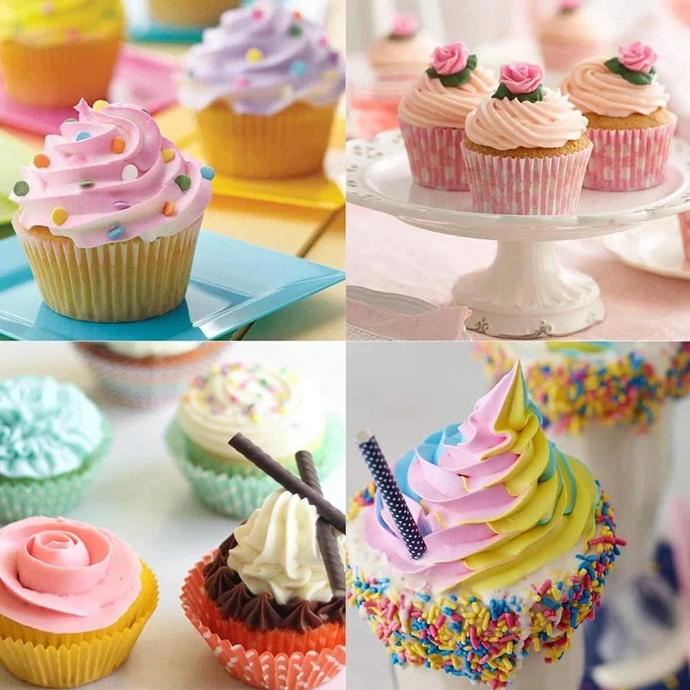 Good 26/8pcs Silicone Pastry Bag Kitchen DIY Icing Piping Cream Reusable Pastry Bag With 24 Nozzle Sets Cake Decorating Tools - 3
