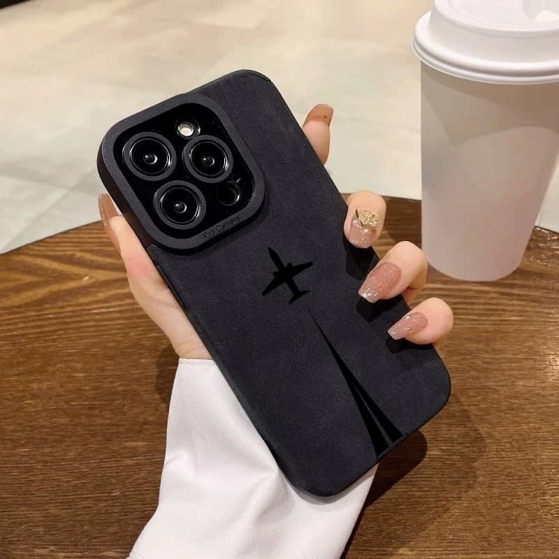 حافظة فاخرة من الجلد غير اللامع لهاتف آيفون 17/16/15/14/13/12/11 Pro Max و16 Plus وX/XR/XS Max مع غطاء حماية مضاد للصدمات - 4