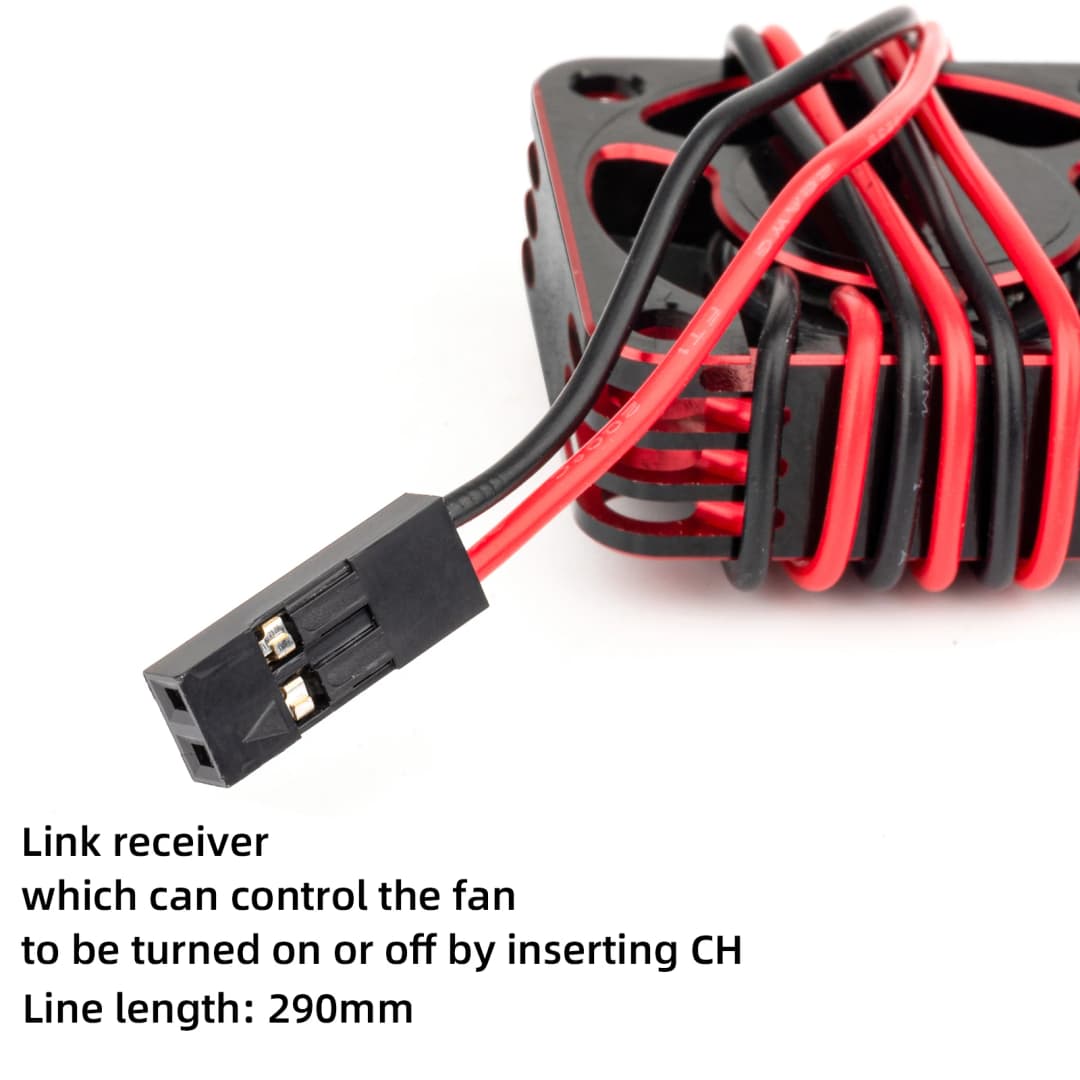 RCZIPROY RC 25mm 30mm 35mm 40mm 50mm Fan Cooling Fan RC Creeper 1/10 1/8 1/5 540 550 3650 Motor Brushless/Brushed ESC RC Car - 3