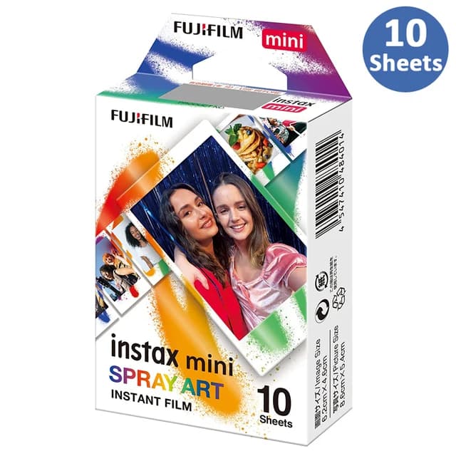 Fujifilm Instax Mini Film Instax Mini 13 Spray Art Design Film For Fuji Mini 12 41 9 SE 25 99 40 Evo 90 Instant Cameras Link 3 - 5