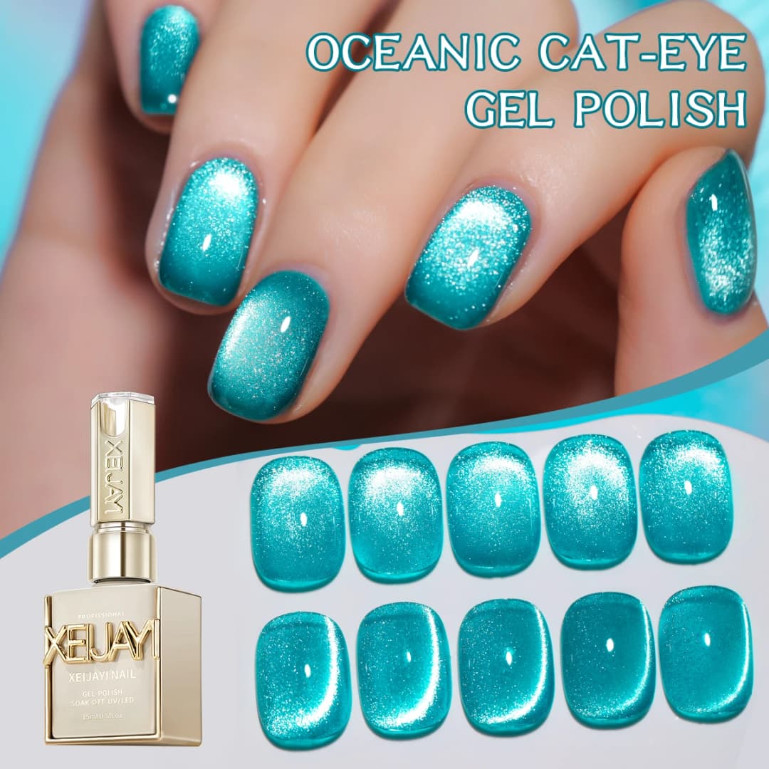 15ML Rainbow Cat Eye Nail Polish Gel Phototherapeutic Gel Soak Off Nail Magnetic Gel Polish Nail Art DlY For Salon At Home - 6