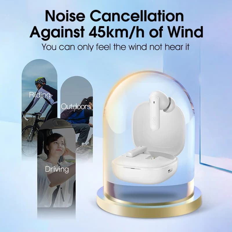 QCY HT05 Melobuds ANC Wireless Earbuds 40dB Multi-Mode ANC 6 Mics AI-Enhanced Calls Bluetooth 5.2 Earphones Transparency 30H - 5