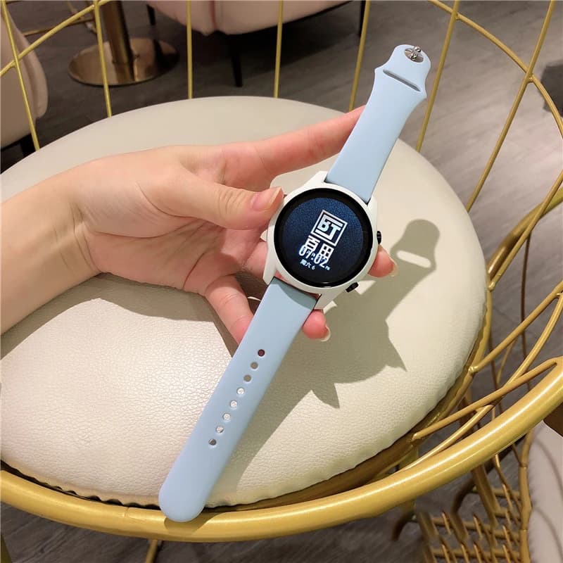 20mm/22mm watch band For Amazfit GTR/GTS 4-3-pro-2-2e/GTR 42-47mm/bip-U-S-lite Silicone strap sport correa amazfit gts 4-2 mini - 3